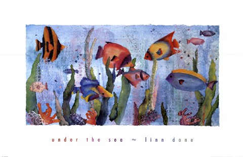 Framed Under the Sea Print