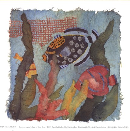 Framed Tropical Fish IV Print