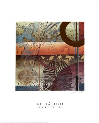 Framed Topo I V Print