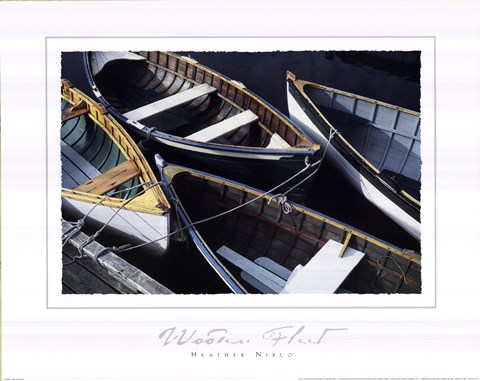 Framed Wooden Fleet Print