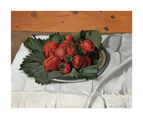 Framed Still Life With Strawberries Print