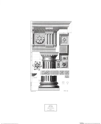 Framed Doric Order Print