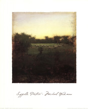 Framed Suffolk Pasture Print