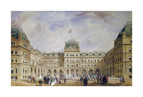 Framed Quadrangle of The New Liverpool Exchange Print