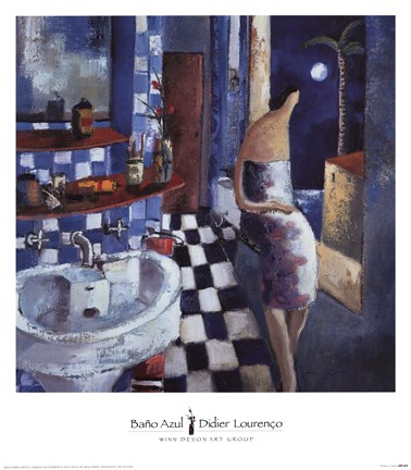 Framed Bao Azul Print