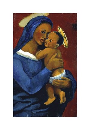 Framed Black Madonna III (Classic) Print