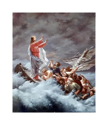 Framed Christ Stilling The Tempest Print