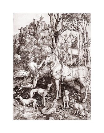 Framed Saint Eustace Print