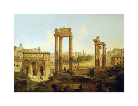 Framed Forum, Rome Print