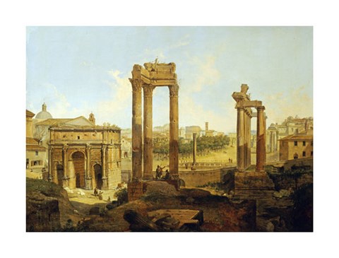 Framed Forum, Rome Print