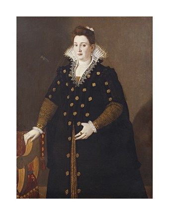 Framed Portrait of a Noblewoman Print