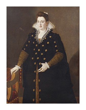 Framed Portrait of a Noblewoman Print