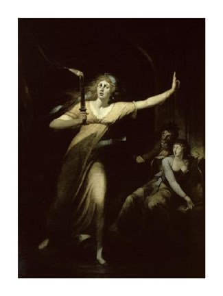 Framed Lady Macbeth Sleepwalking Print