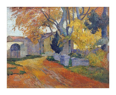 Framed L'Allee Des Alyscamps Print