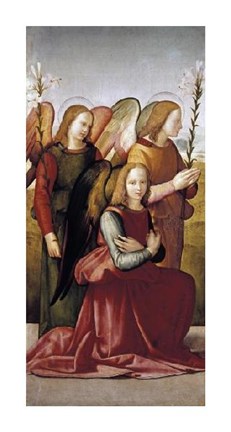 Framed Angels of The Annunciation Print
