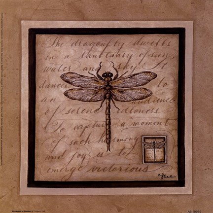 Framed Messenger Of Summer Print