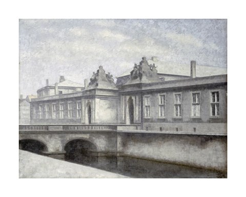 Framed Marmorbroen, Christiansborg Palace, Copenhagen Print