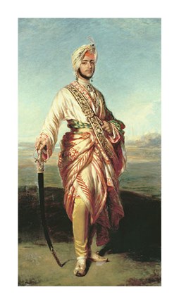 Framed Portrait of The Maharajah Print