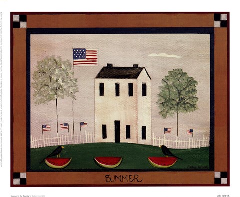 Framed Summer In The Country Print