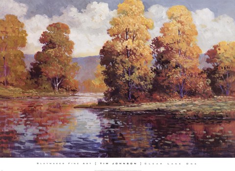 Framed Clear Lake I Print