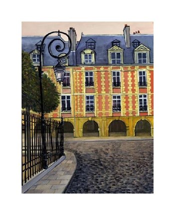 Framed La Place Des Vosges Print