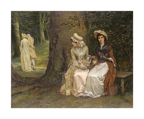 Framed Unrequited Love - a Scene From Much Ado About Nothing Print