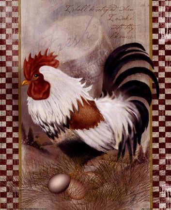 Framed Coat Of Many Colors Rooster Print