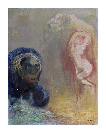 Framed Andromeda and The Monster Print