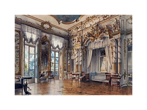 Framed Bedroom In The Tzar&#39;s Palace, St. Petersburg Print