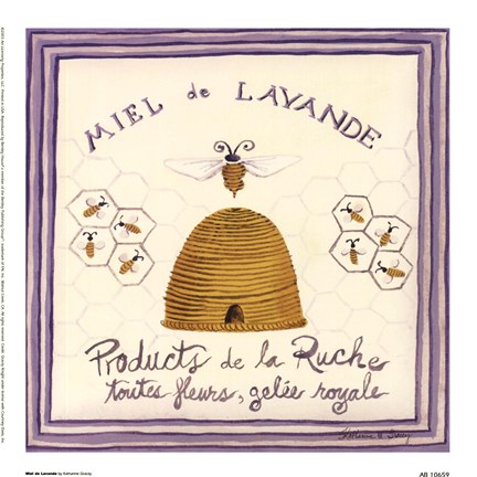 Framed Miel De Lavande Print