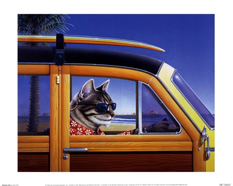 Framed Kahuna Kat Print