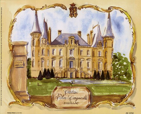 Framed Chateau Pichon Print