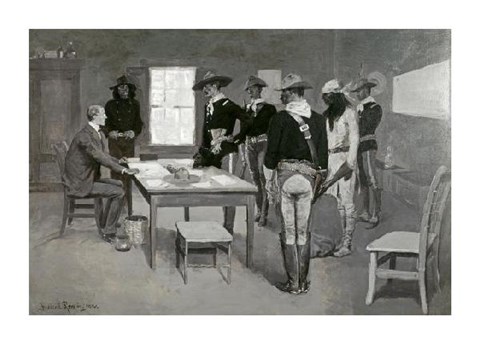 Framed Apache Before The Indian Agency Print