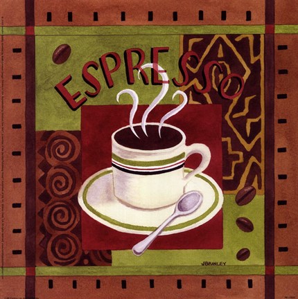 Framed Cafe Exotica I Print