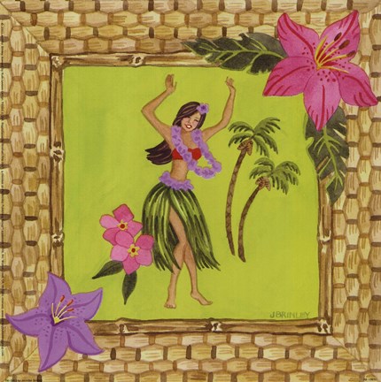 Framed Tiki Girl I Print