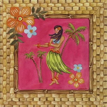 Framed Tiki Girl IV Print