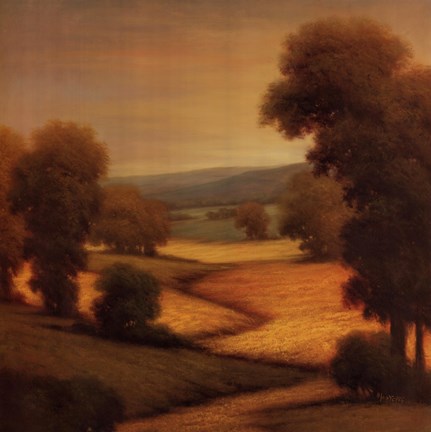 Framed Amber Outlook I Print