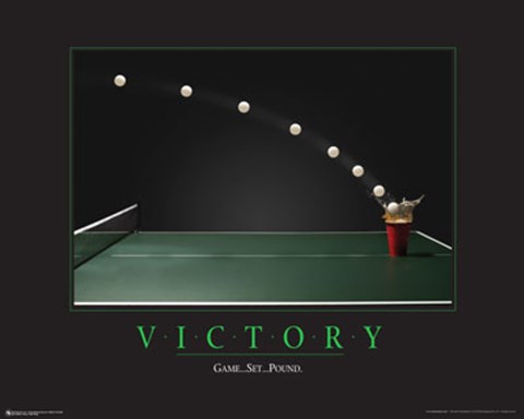 Framed Victory - Beer Pong Print
