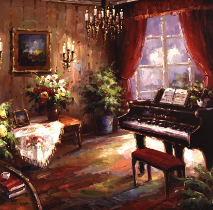Framed Music Parlor Print