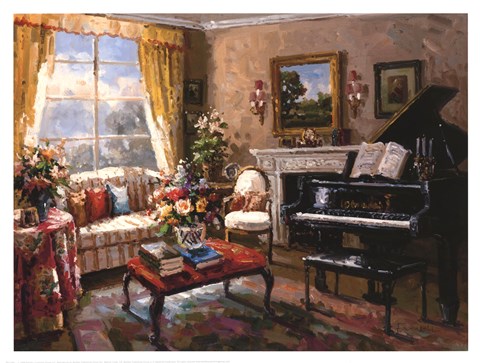 Framed Music Room Print