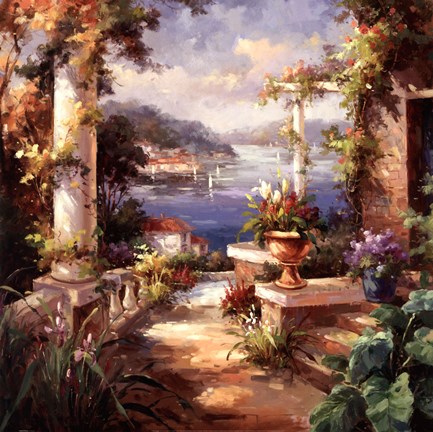 Framed Pompeii Terrace Print