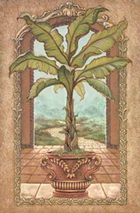 Framed Classical Banana Tree Print