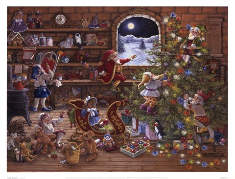 Framed Countdown To Christmas Print