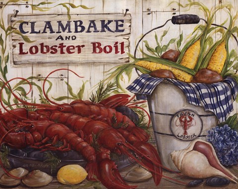 Framed Clambake Print