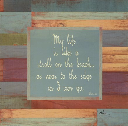 Framed Beaches Quotes II Print