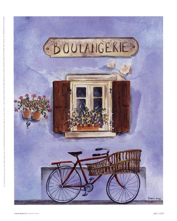 Framed French Bicycle IV Print