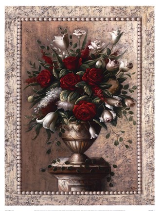 Framed Sonata In Red Print