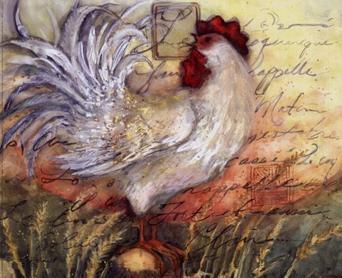Framed Le Rooster II Print