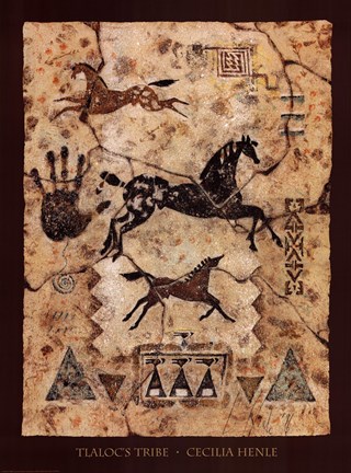 Framed Tlaloc's Tribe Print