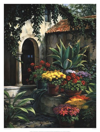 Framed El Jardin Brillante Print